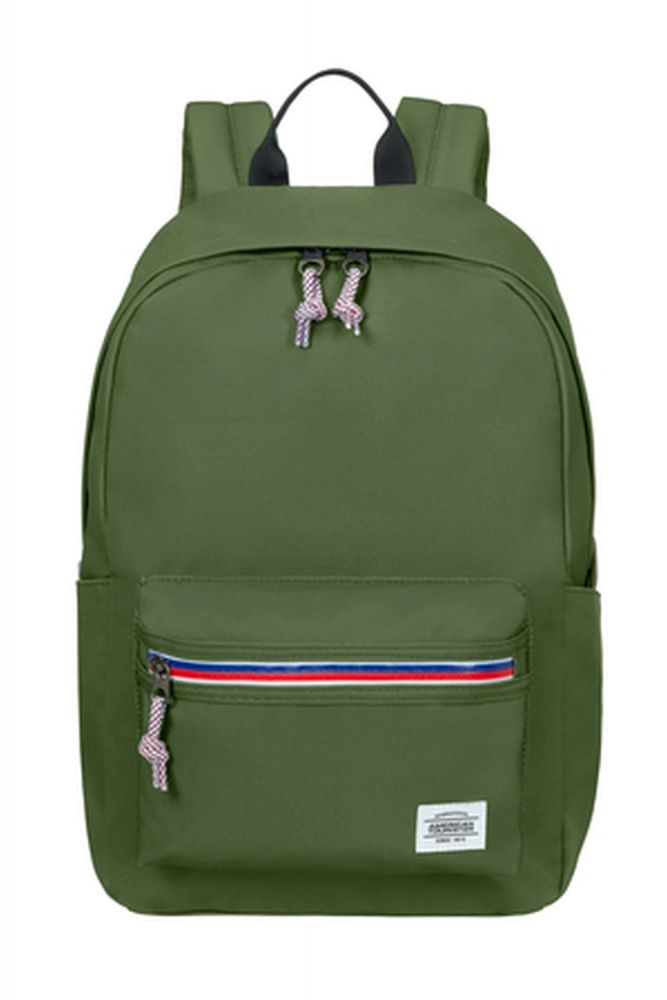 American Tourister Upbeat Backpack Zip 42 Olive Green #1