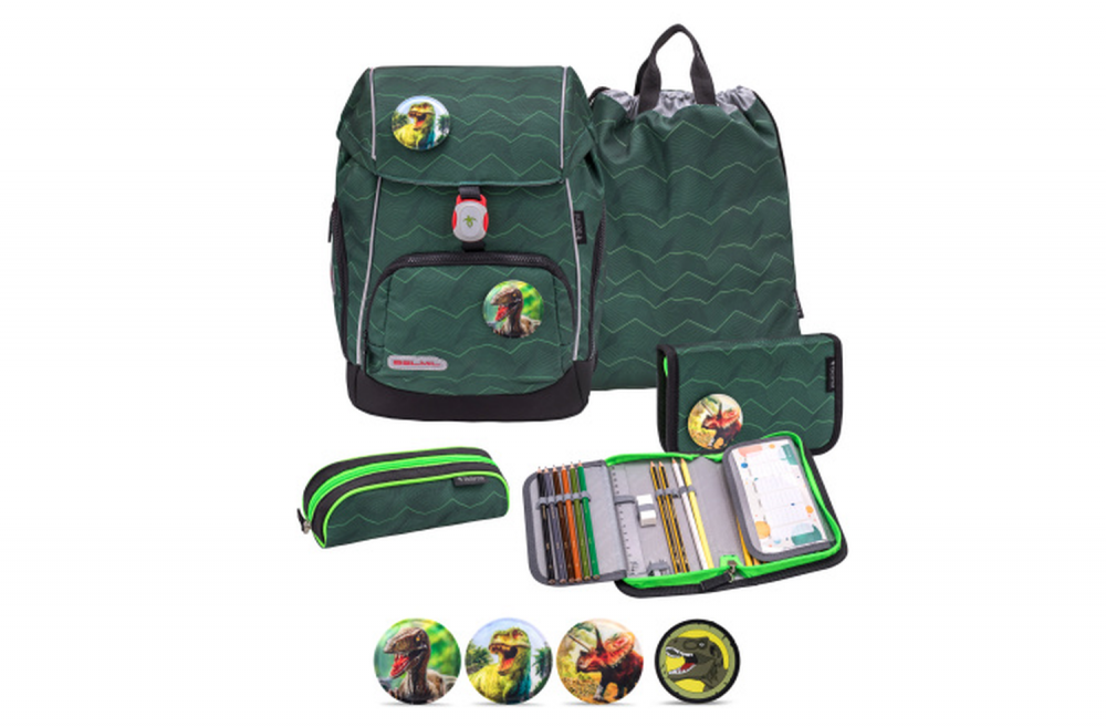 Belmil Compact Plus Premium Schulranzen Set 5-teilig "Twist of Lime" Twist of Lime
                                             