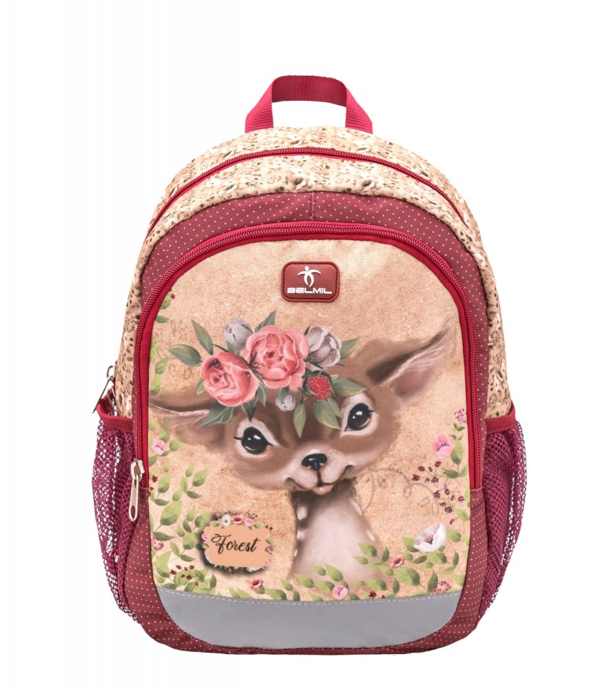 Belmil Kiddy Plus Kindergartenrucksack Animal Forest Bambi #1