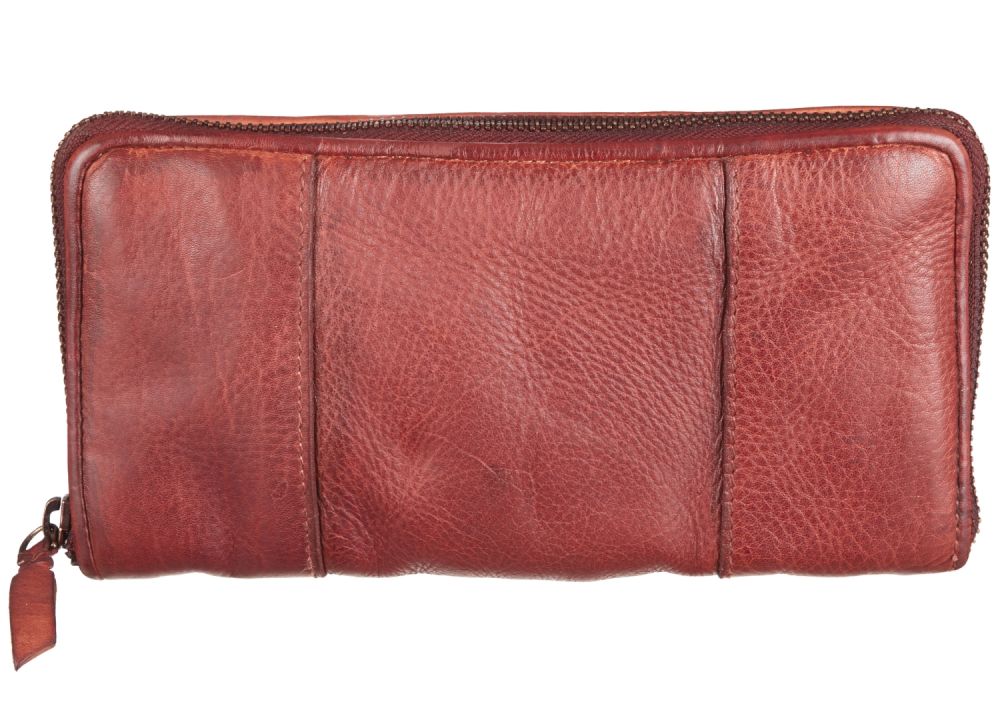 Bull Hunt Zip Wallet-Burned Cognac #1