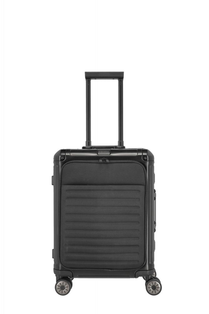 Travelite Next 4w Trolley S mit Vortasche 55 Schwarz #1