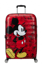 American Tourister Wavebreaker Disney Spinner 77/28 Tsa Disney Fl Mickey Comics Red 