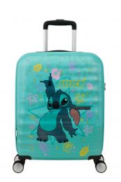 American Tourister Wavebreaker Disney Spinner 55/20 Tsa Disney Fl Stitch Flower