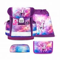 Belmil Mini-Fit ergonomisches Schulranzen-Set 4-teilig Einhorn 
