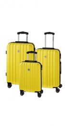 CHECK.IN Aurora Trolley-Set Aurora 3-tlg. Zitronengelb 