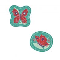 DerDieDas Wechselbuttons, 2tlg. Kletties Butterfly Garden 