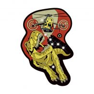 DerDieDas Wechselbuttons LED, 1 Stück Kletties Rex 