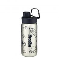 Ergobag Edelstahl Trinkflasche Schwarz