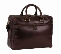 Leonard Heyden Cambridge Rv-Aktenmappe 3 Fächer Rotbraun