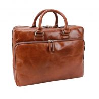 Leonard Heyden Cambridge Rv-Aktenmappe L 2 Fächer Cognac