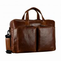 Leonhard Heyden Porto Rv-Aktenmappe 2 Fächer Braun