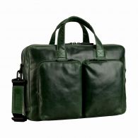 Leonhard Heyden Porto Rv-Aktenmappe 2 Fächer Flaschengrün