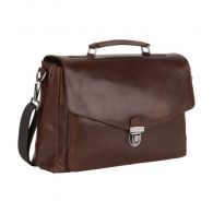 Leonard Heyden Roma Aktenmappe 2 Fächer Braun