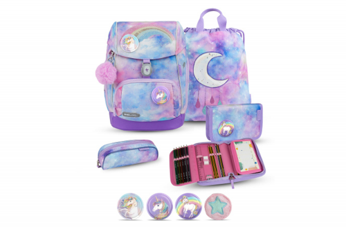 Belmil Comfy Plus Premium Schulranzen Set 5-teilig "Moonlight" Moonlight 
