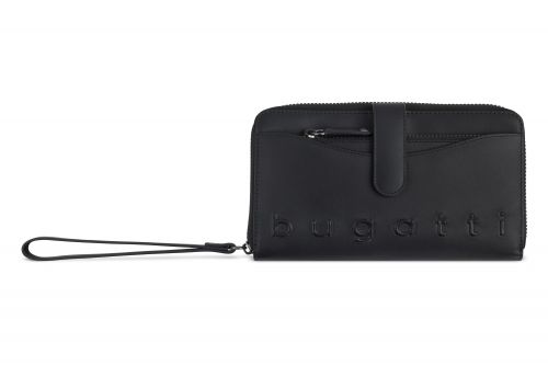 Bugatti Daphne Rv-Damenlangbörse + Etui schwarz 
