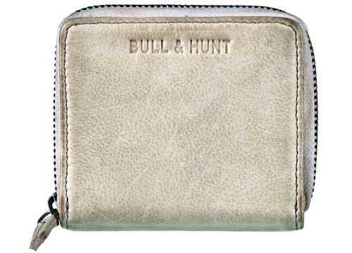 Bull Hunt Mini Zip Wallet-Stone 