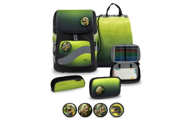 Belmil Smarty Plus Schulranzenset Black Green
                                                    