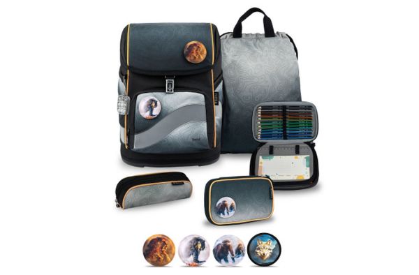 Belmil Smarty Plus Schulranzenset Black Grey
                                                    