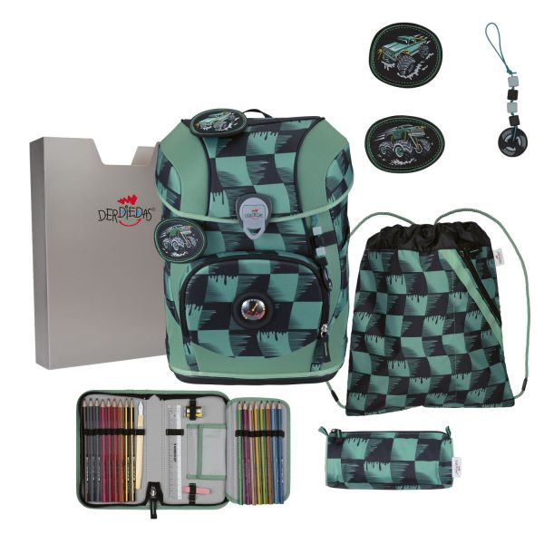 DerDieDas ErgoFlex Tiny Superflash Set Schulranzenset Super Truck #1