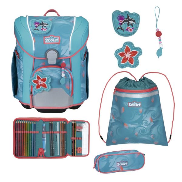 Scout Micro Set Safety Light Schulranzenset Aloha #1