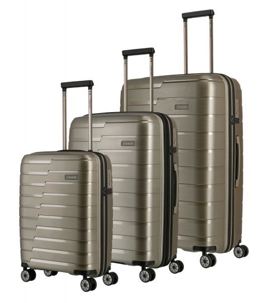 Travelite Air Base Kofferset 3-tlg. 4w L/M erw./S champagner #1