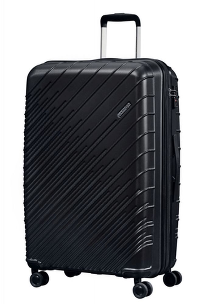 American Tourister Speedstar Spinner 77/28 Exp Tsa 77 Black #2