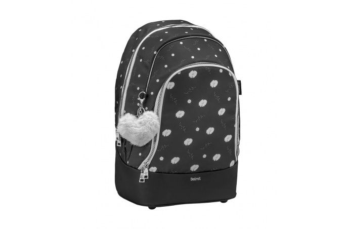 Belmil 2in1 School Backpack with Fanny pack Premium Schulrucksack Topographic #2