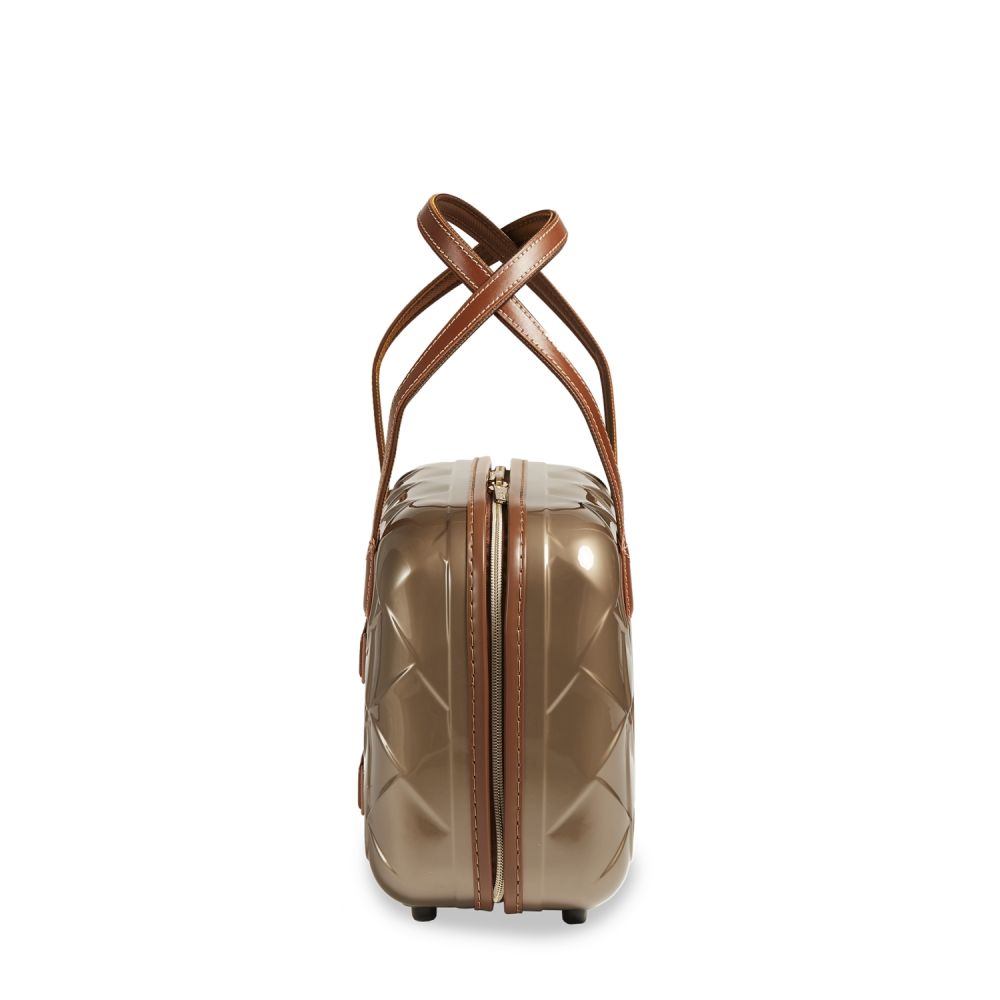 Hartschalen-Koffer 28cm) Beautycase | champagne More (bis Stratic 24 Leather and KOFFEREXPRESS