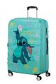American Tourister Wavebreaker Disney Spinner 77/28 Tsa Disney Fl Stitch Flower #2