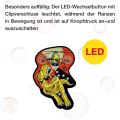 DerDieDas Wechselbuttons LED, 1 Stück Kletties Rex #2