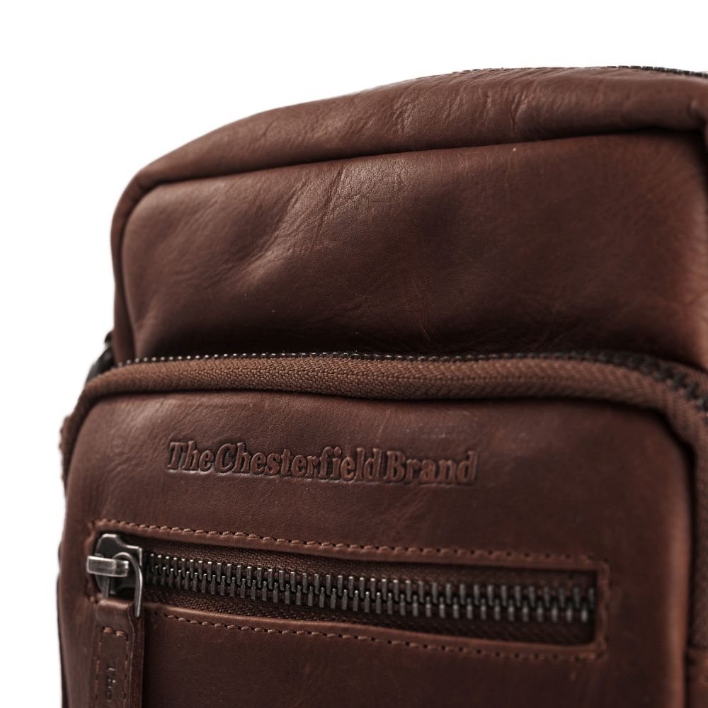 The Chesterfield Brand Bremen Schultertasche Shoulderbag uni sm  17 Brown #3
