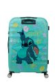 American Tourister Wavebreaker Disney Spinner 77/28 Tsa Disney Fl Stitch Flower #3