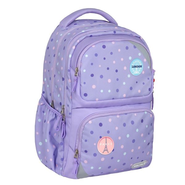 Belmil Maxi Pack Schulrucksack Purple Dots #3