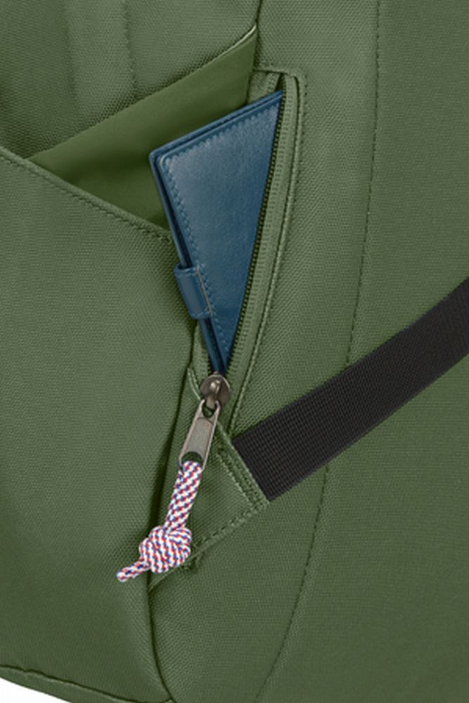 American Tourister Upbeat Backpack Zip 42 Olive Green #4