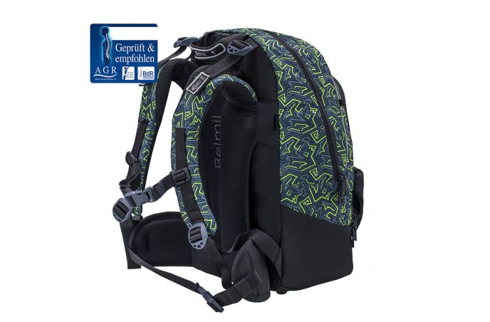 Belmil 2in1 School Backpack with Fanny pack Premium Schulrucksack Iguana #4