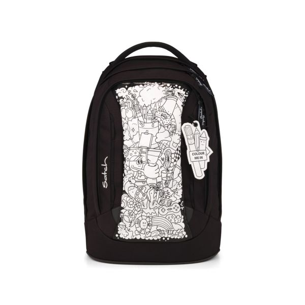 Satch Pack Schulrucksack Set Artist Edition Weiß, Schwarz #4