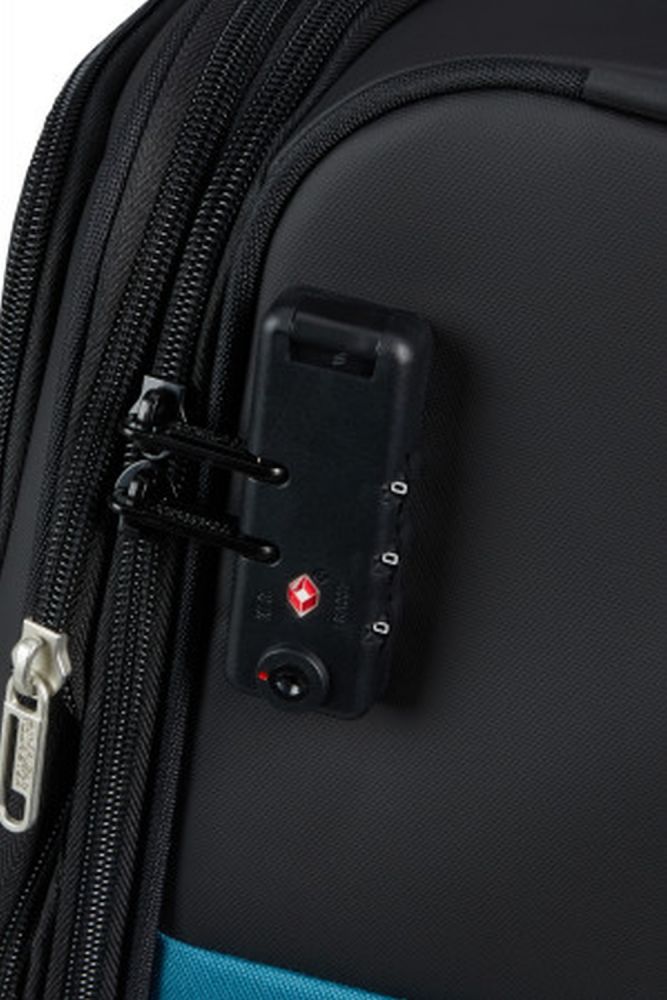 American Tourister Daring Dash Spinner S Exp Tsa Black/Blue #5