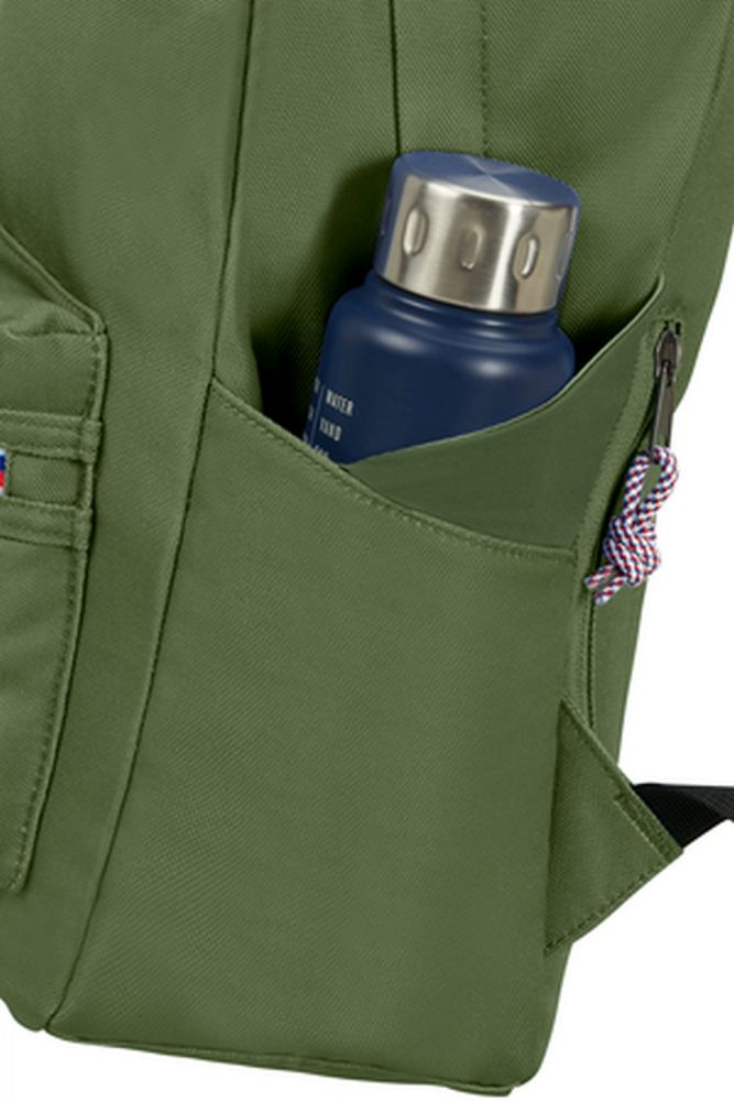 American Tourister Upbeat Backpack Zip 42 Olive Green #5