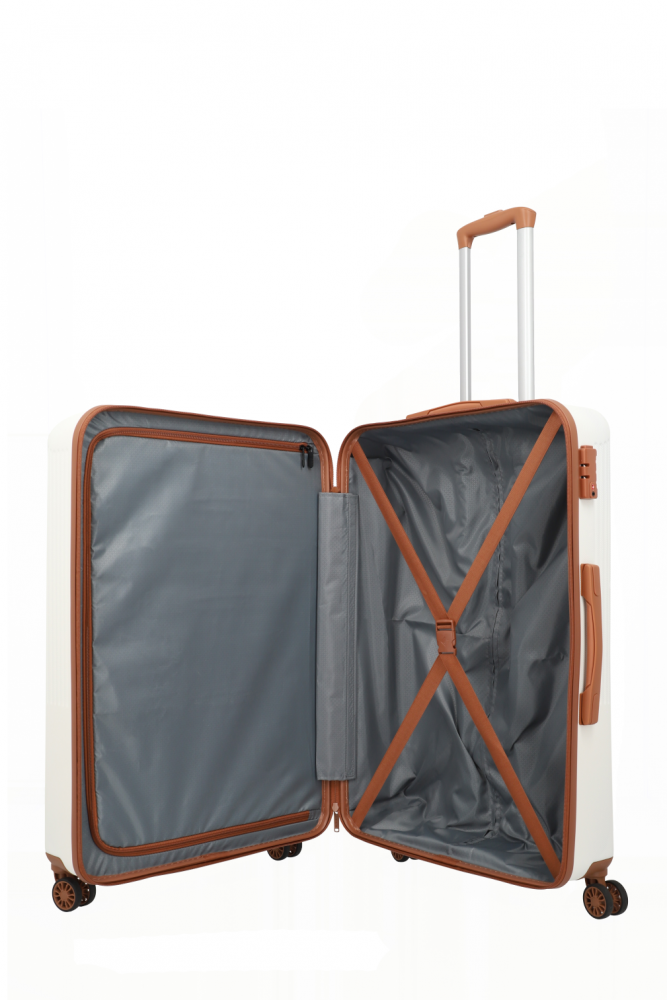 Travelite Bali Trolley L 77 Weiss/Cognac #6