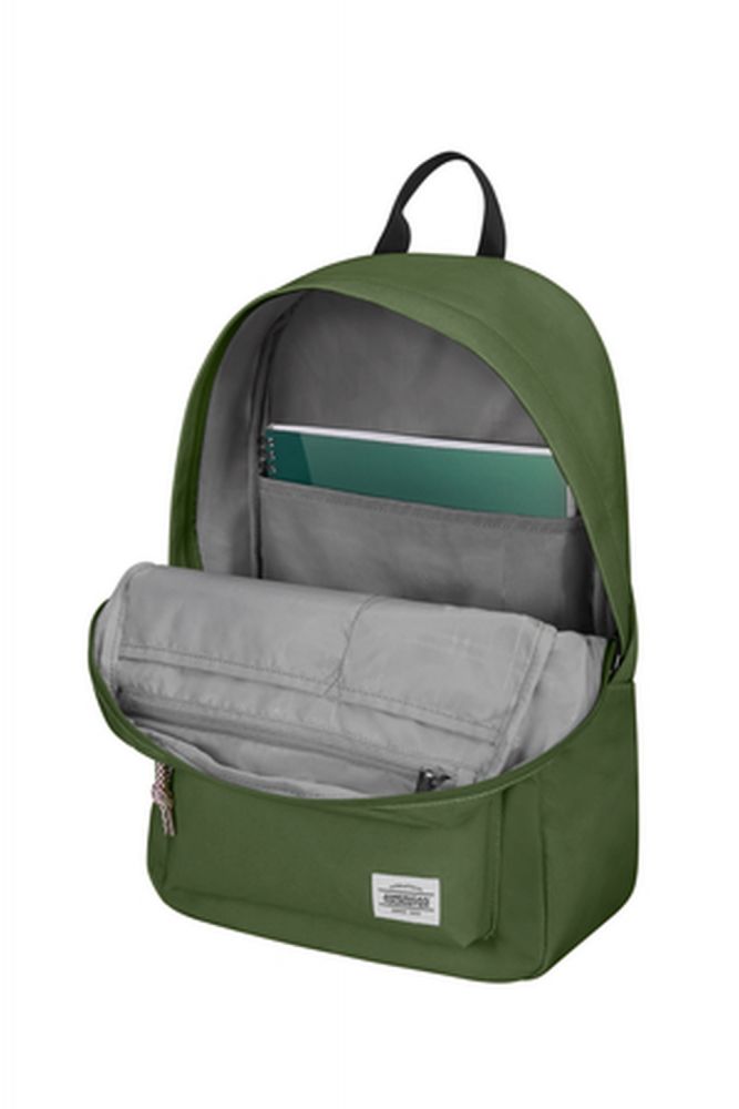 American Tourister Upbeat Backpack Zip 42 Olive Green #7