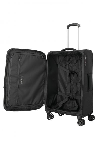 Travelite Kick Off Trolley 4w M exp. Black #7
